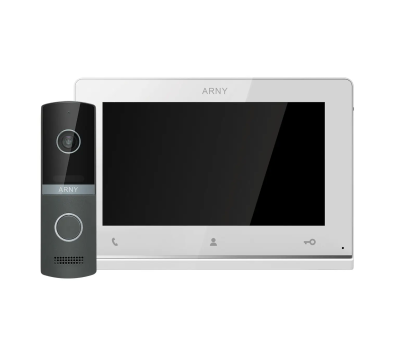 Комплект видеодомофона ARNY AVD-7123  White \ Graphite
