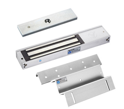 Электромагнитный замок Yli Electronic YM-350 с уголком монтажным Yli Electronic MBK-350ZL